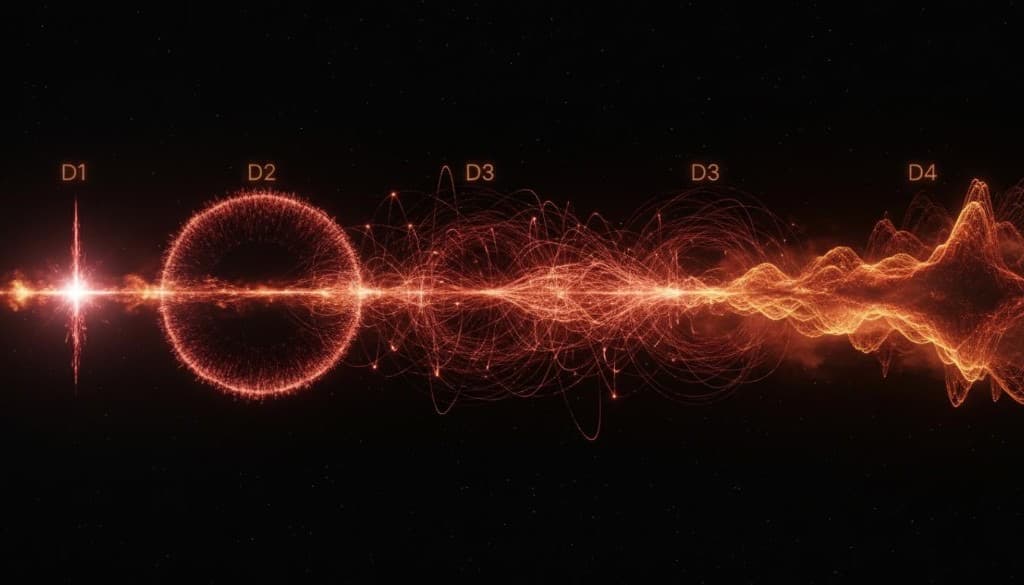 D1 to D4 cascade visualization